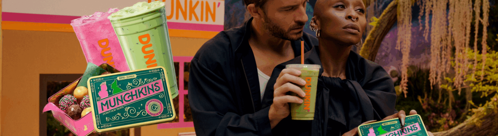 Dunkin' x Wicked: For Good Marketing Campaign
